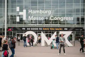 Hamburg Messe Eingang zum OMR Festival